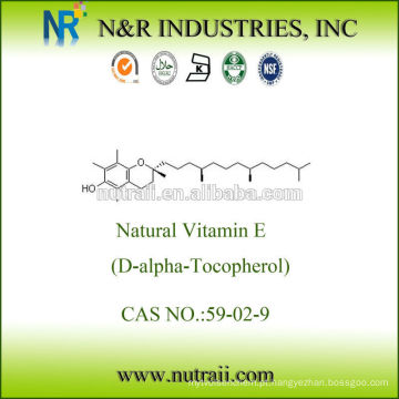 Óleo de vitamina e natural D-alfa Tocoferol 1000IU